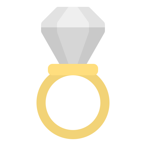 Wedding ring Ultimatearm Flat icon