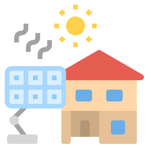 Solar cell Ultimatearm Flat icon