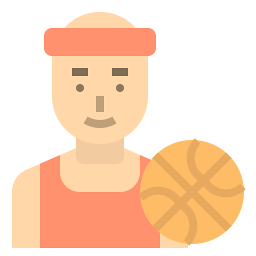 basketballer Ultimatearm Flat icoon