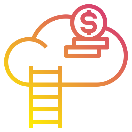 Cloud Payungkead Gradient icon