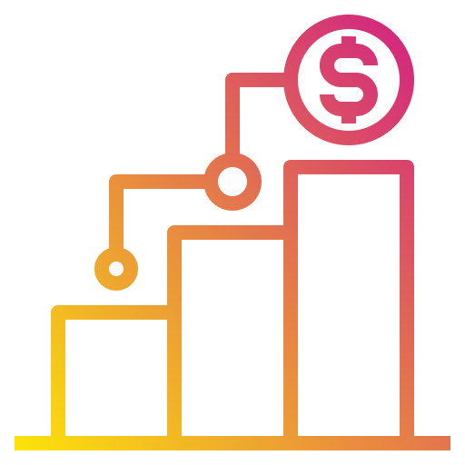 Growth Payungkead Gradient icon