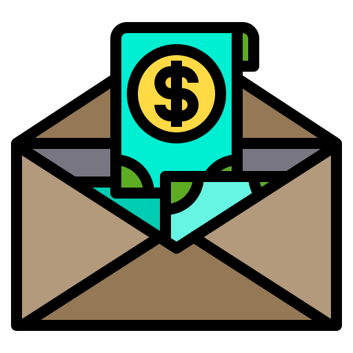 郵便 Payungkead Lineal Color icon