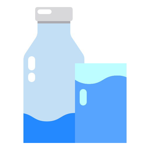 Glass of water Payungkead Flat icon