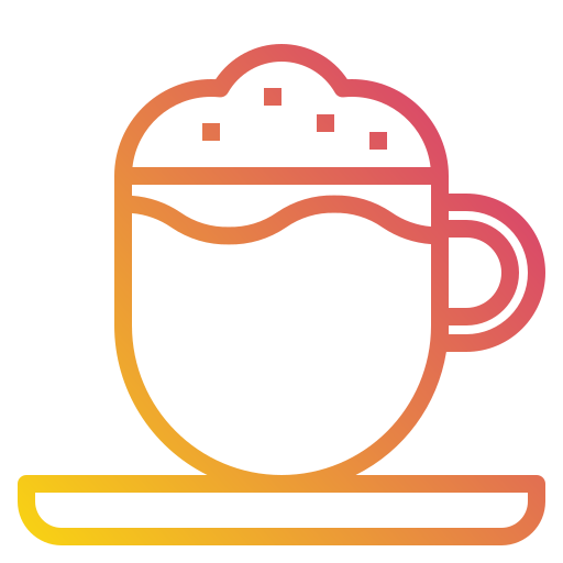 Cappuccino Payungkead Gradient icon