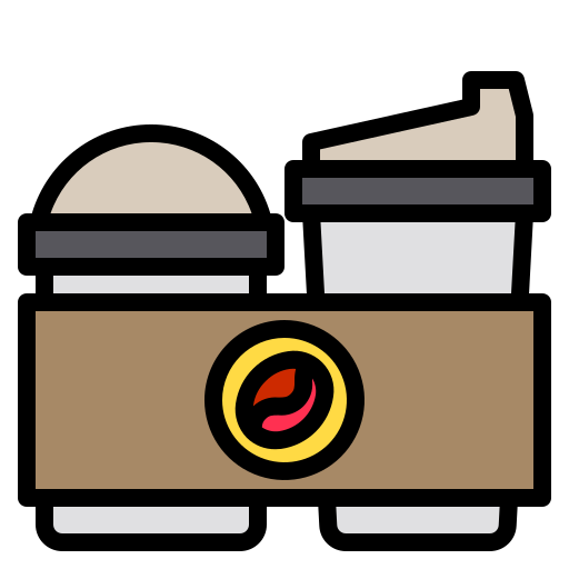Coffee Payungkead Lineal Color icon