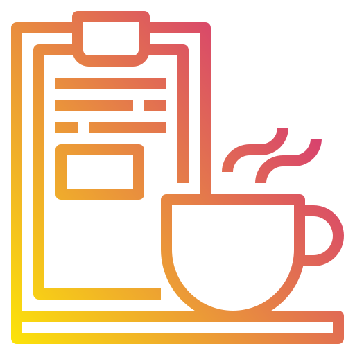 Coffee menu Payungkead Gradient icon