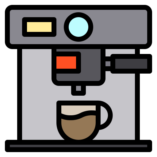 koffiezetapparaat Payungkead Lineal Color icoon