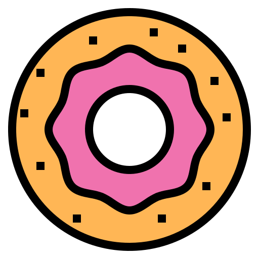 Donut Payungkead Lineal Color icon