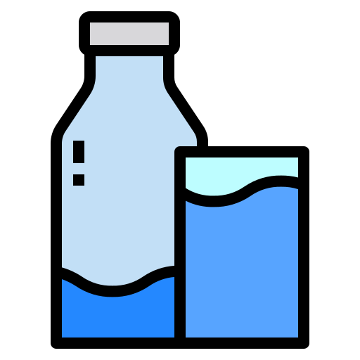 Glass of water Payungkead Lineal Color icon