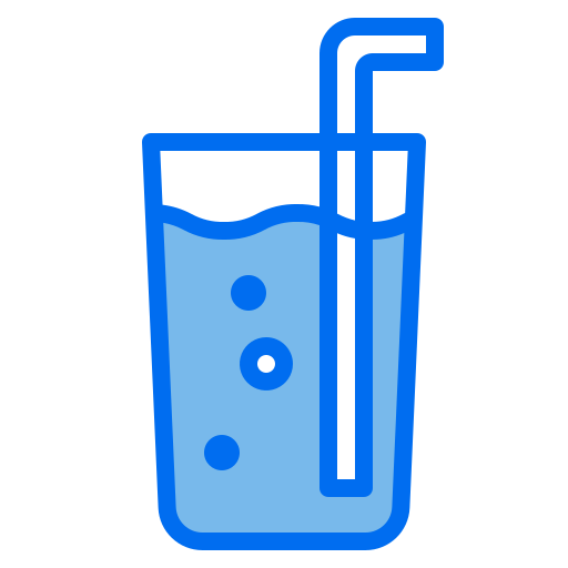 Glass of water Payungkead Blue icon