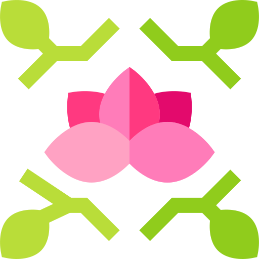 Diseño floral Basic Straight Flat icono