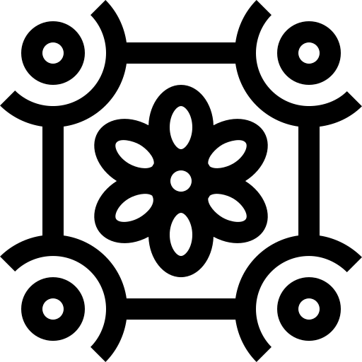 bloemdessin Basic Straight Lineal icoon