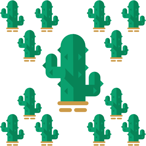 cactus Roundicons Flat icoon