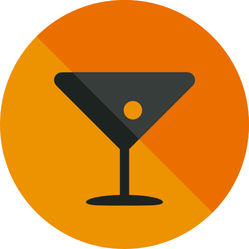 cocktail Roundicons Circle flat icon