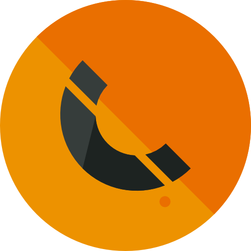 telefoongesprek Roundicons Circle flat icoon