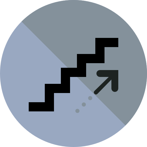 treppe Roundicons Circle flat icon