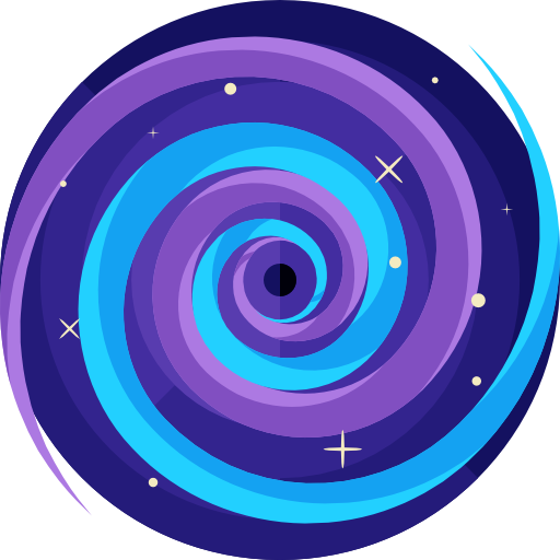 czarna dziura Roundicons Flat ikona