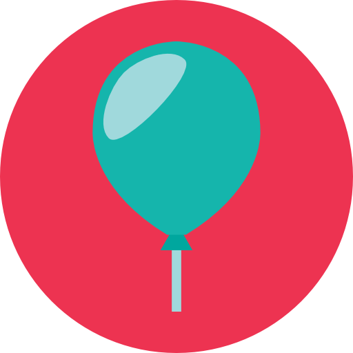 Balloon Roundicons Circle flat icon