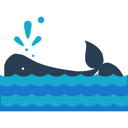 Whale Roundicons Flat icon