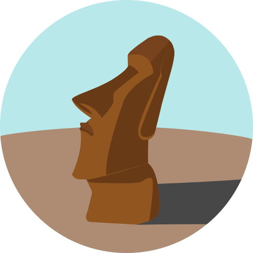 moai Roundicons Circle flat icoon