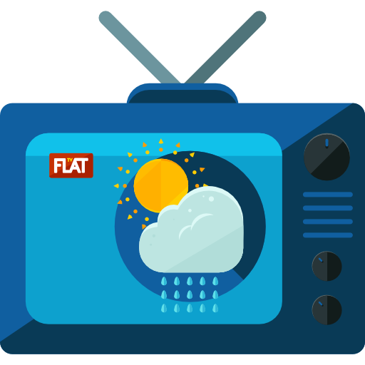 televisione Roundicons Flat icona