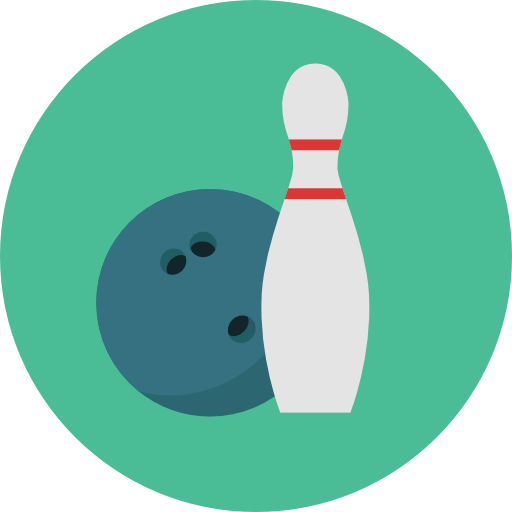 Bowling Roundicons Circle flat icon