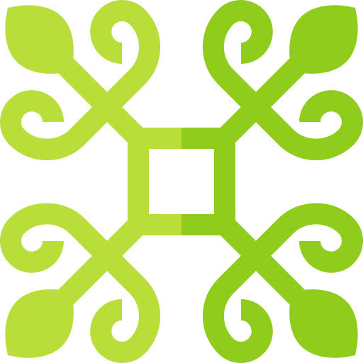 Diseño floral Basic Straight Flat icono