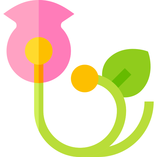 Floral design Basic Straight Flat icon