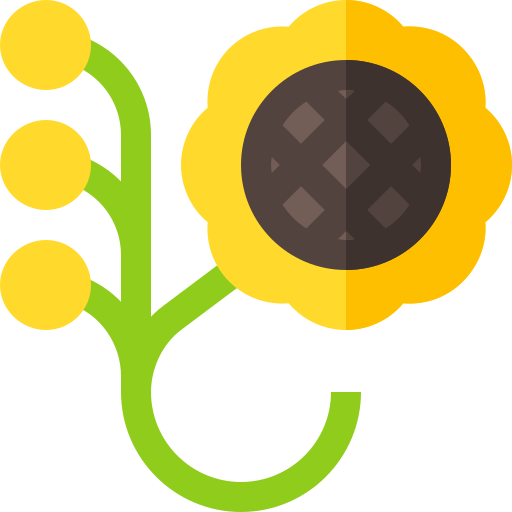 花のデザイン Basic Straight Flat icon