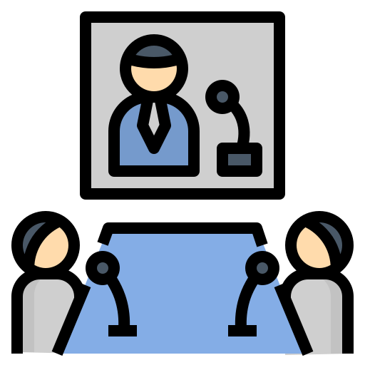 Teleconference Noomtah Lineal color icon