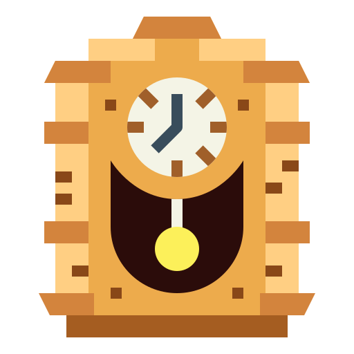 뻐꾸기 시계 Smalllikeart Flat icon