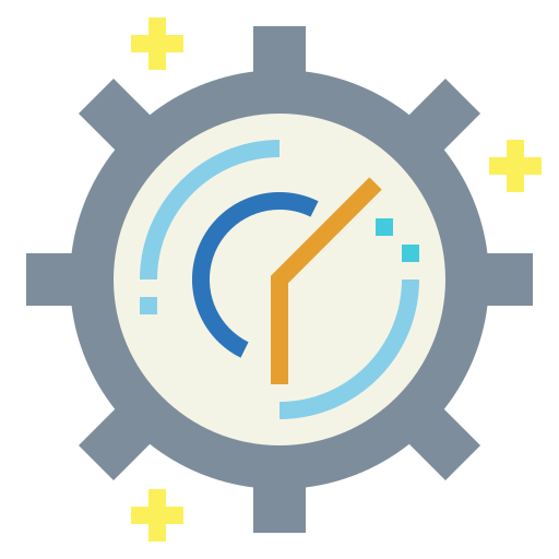 Clock Smalllikeart Flat icon