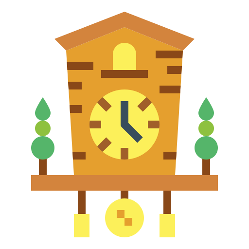 Cuckoo clock Smalllikeart Flat icon
