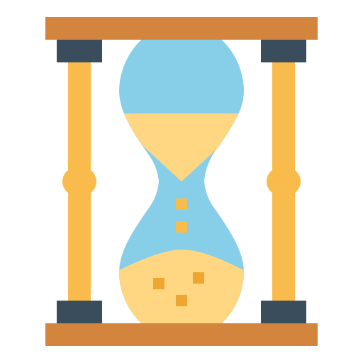 Reloj de arena Smalllikeart Flat icono