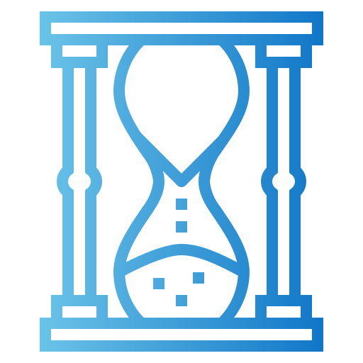 Reloj de arena Smalllikeart Gradient icono