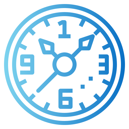 zegar ścienny Smalllikeart Gradient ikona