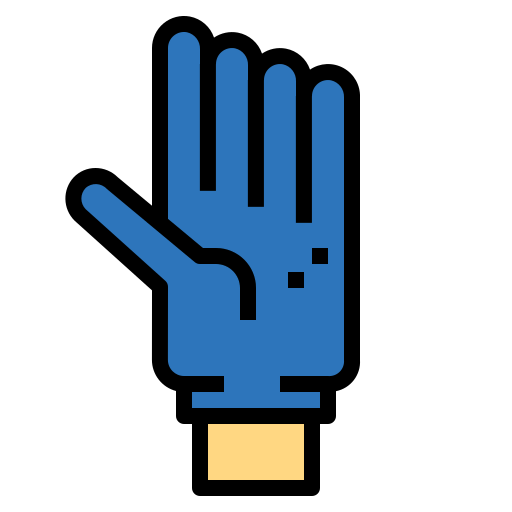 Glove Smalllikeart Lineal Color icon