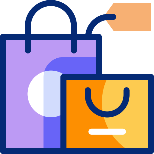 bolsa de la compra Basic Accent Lineal Color icono
