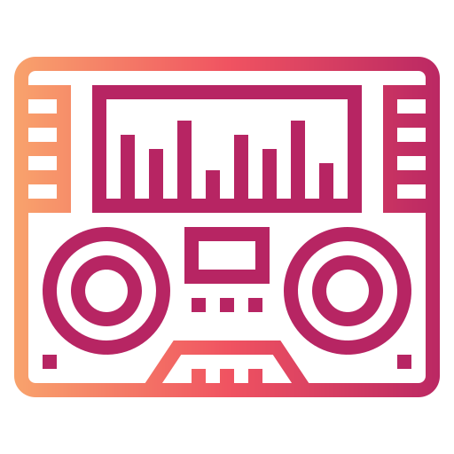 Radio Smalllikeart Gradient icon
