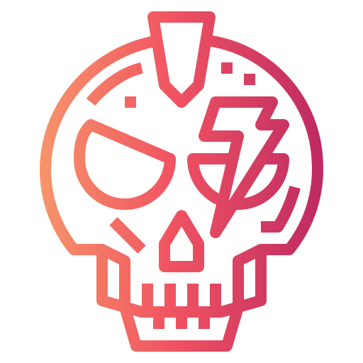 Skull Smalllikeart Gradient icon