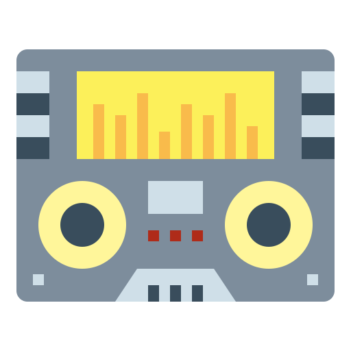 Radio Smalllikeart Flat icon