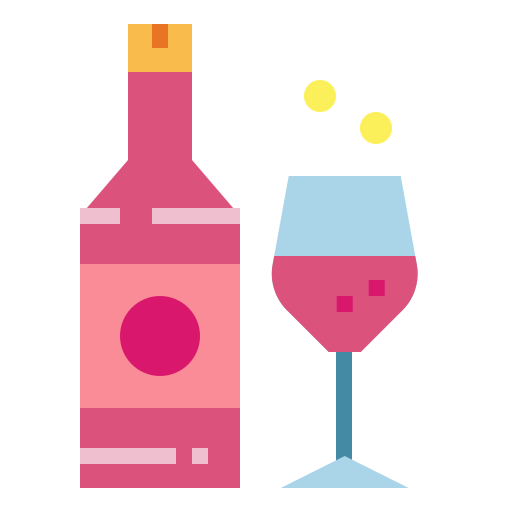 wino Smalllikeart Flat ikona