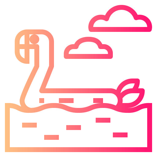 Фламинго Smalllikeart Gradient иконка