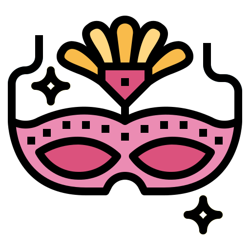 maska karnawałowa Smalllikeart Lineal Color ikona