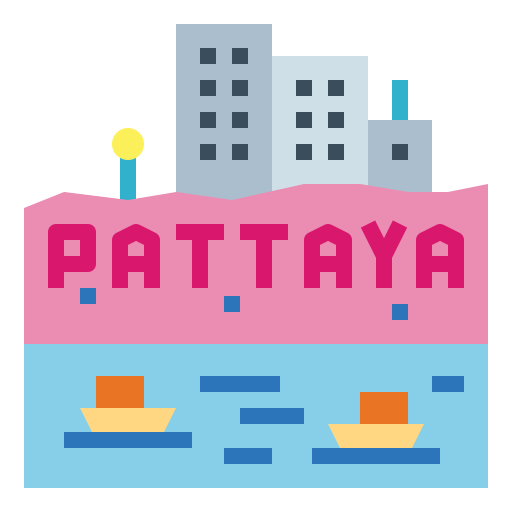 Pattaya Smalllikeart Flat Ícone