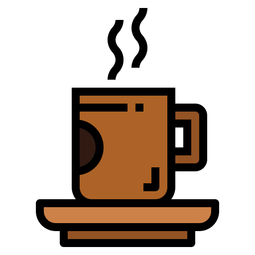 Coffee Smalllikeart Lineal Color icon