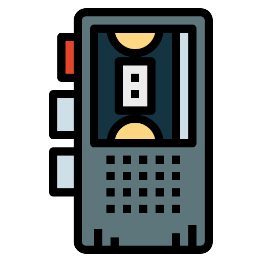 Dictáfono Smalllikeart Lineal Color icono