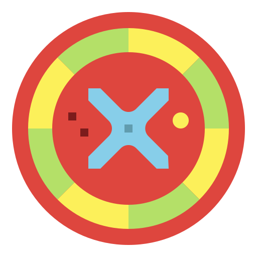 Roulette Smalllikeart Flat icon