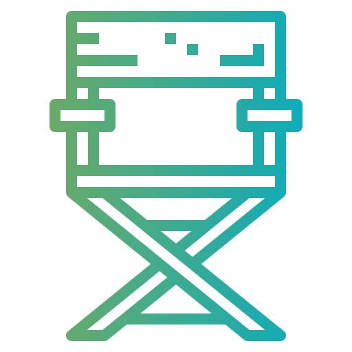 krzesło reżysera Smalllikeart Gradient ikona