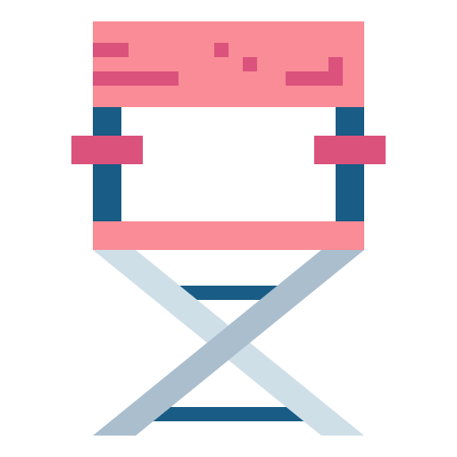 krzesło reżysera Smalllikeart Flat ikona